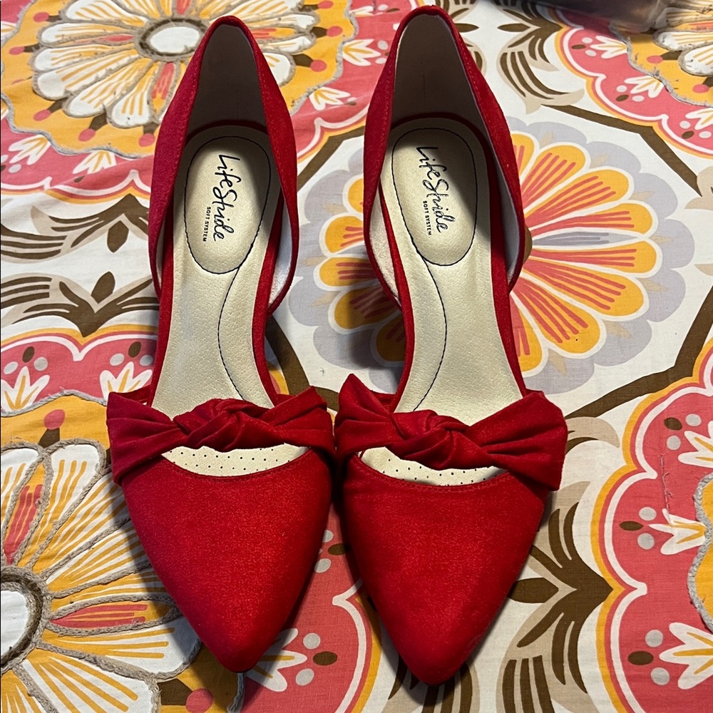 Life Stride Sunrise Red Bow/Knot Heels